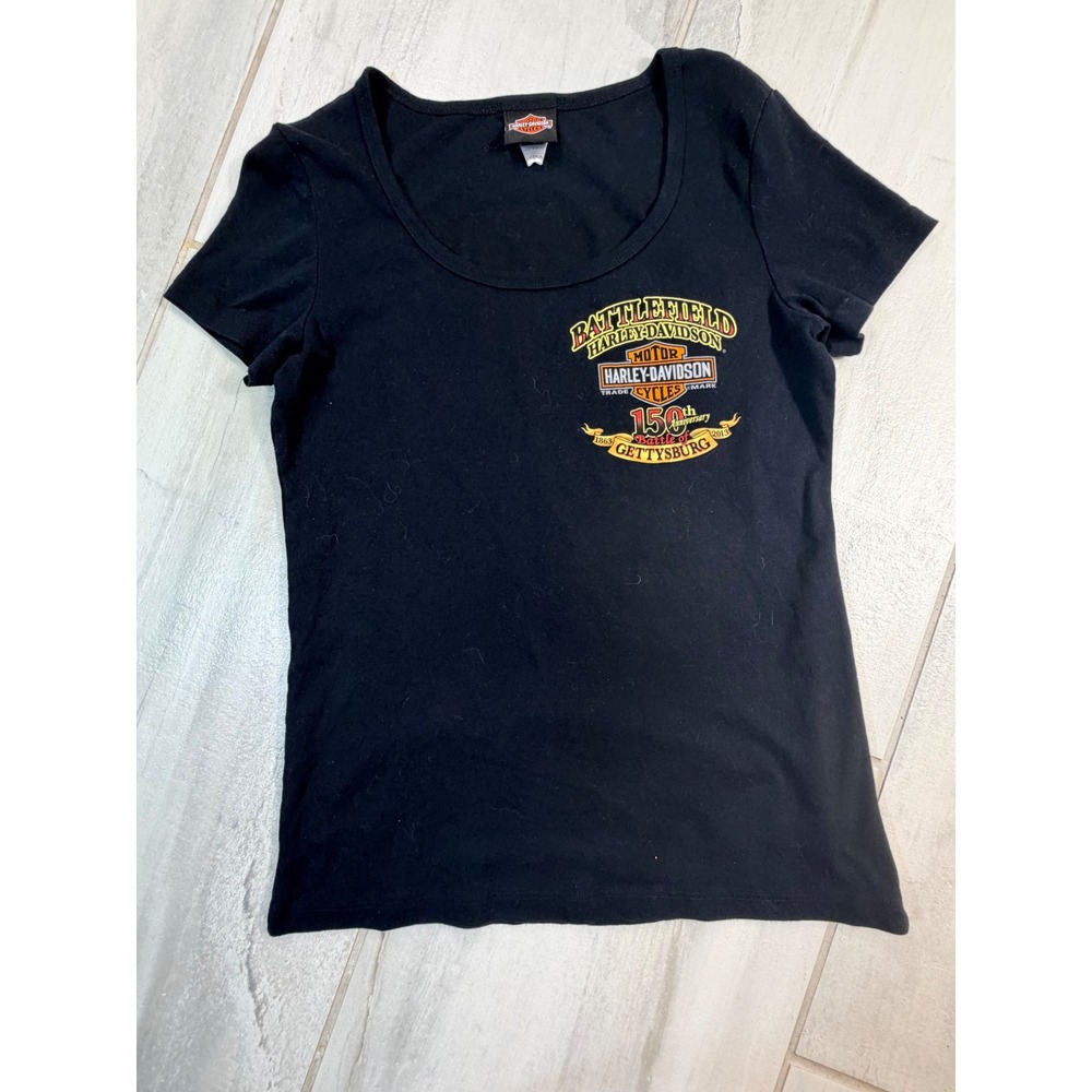 Harley-Davidson Battlefield Gettysburg 150th Anniversary Graphic T-Shirt Medium